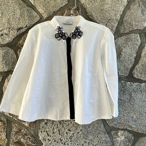 Max & Co. White Tunic Crop Top